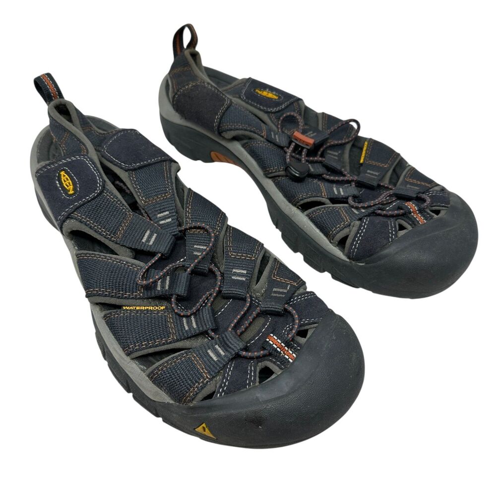 KEEN Men’s Newport Grey & Orange Closed-Toe Water Hiking Shoes – Size 11‎
